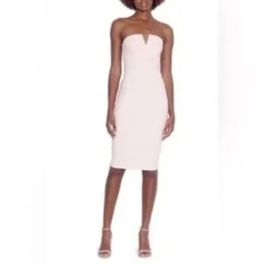 Susana Monaco Strapless Pink Dress Size Medium
